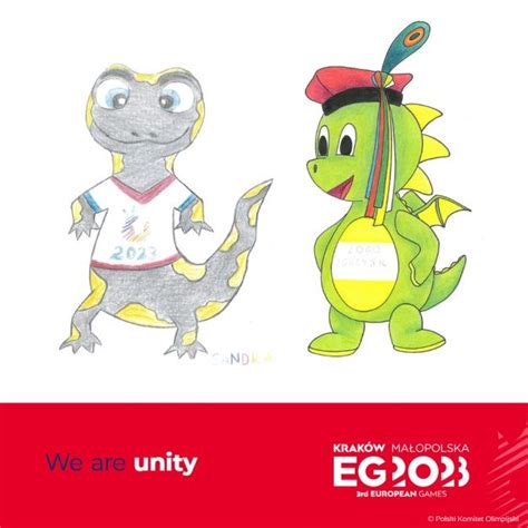 The dragon chosen as the mascot of European Games.